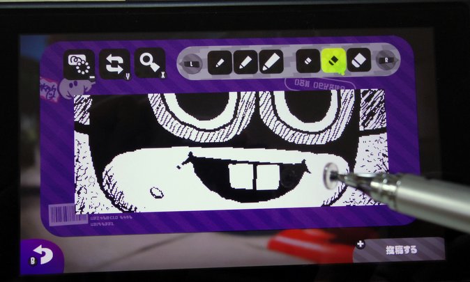 スイッチ イラストをスプラトゥーン２で描く イラスト手書き方法