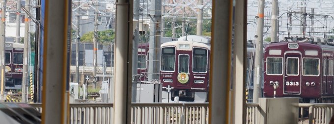 夏の阪急リラックマ号（京都線）は正雀でお休み…