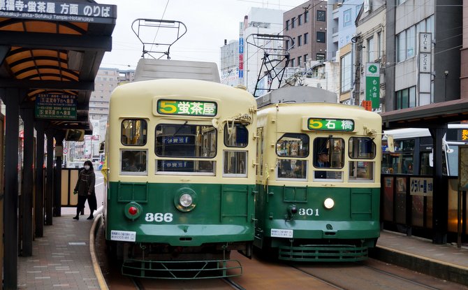 長崎電気軌道、旧型車