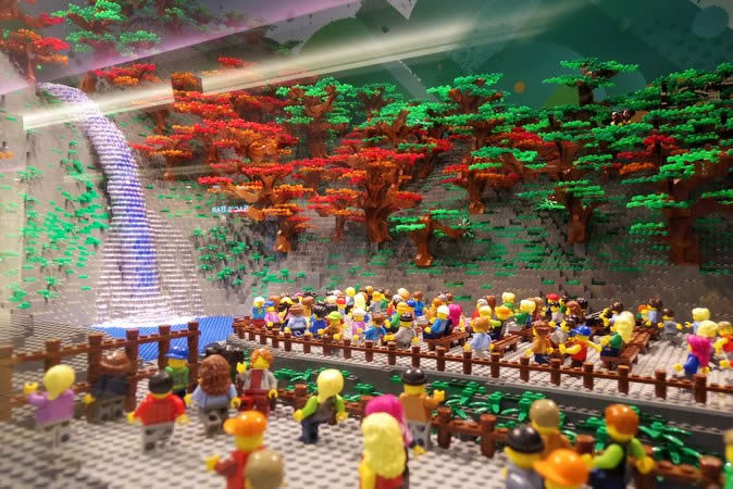 レゴ箕面の滝1